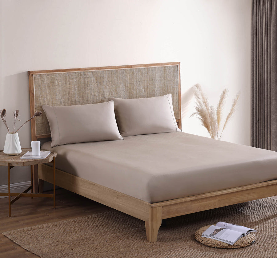 Natural Premium Bamboo Sheet Set Taupe