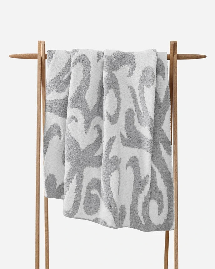 Casablanca Throw Cloud Gray - Off White