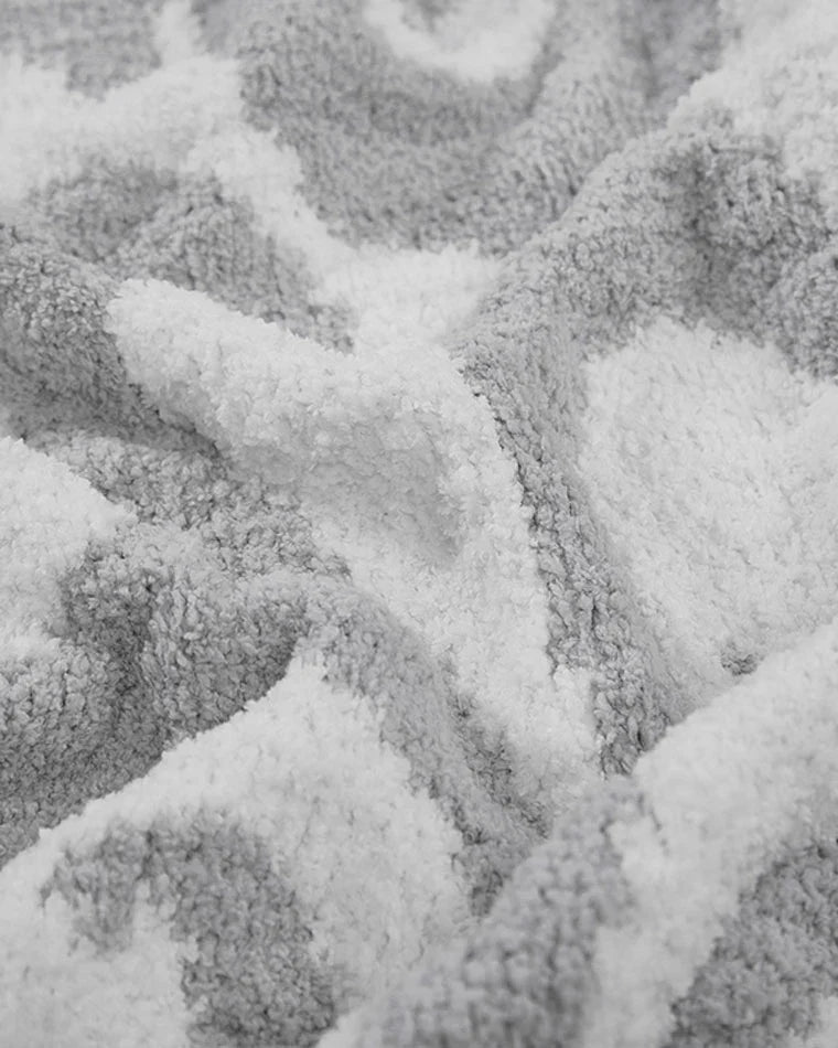 Casablanca Throw Cloud Gray - Off White