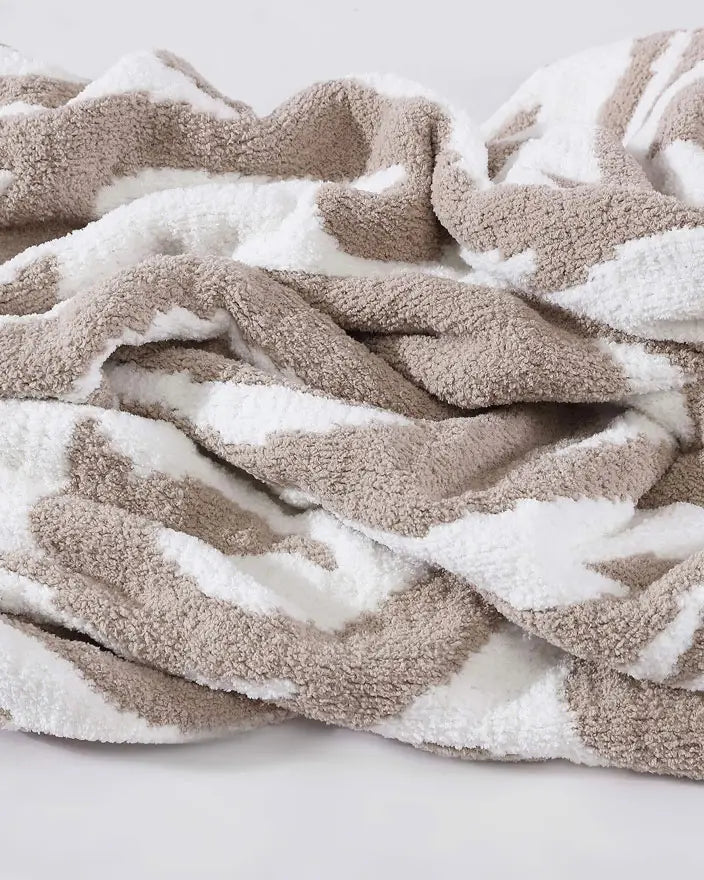 Casablanca Throw Taupe - Off White