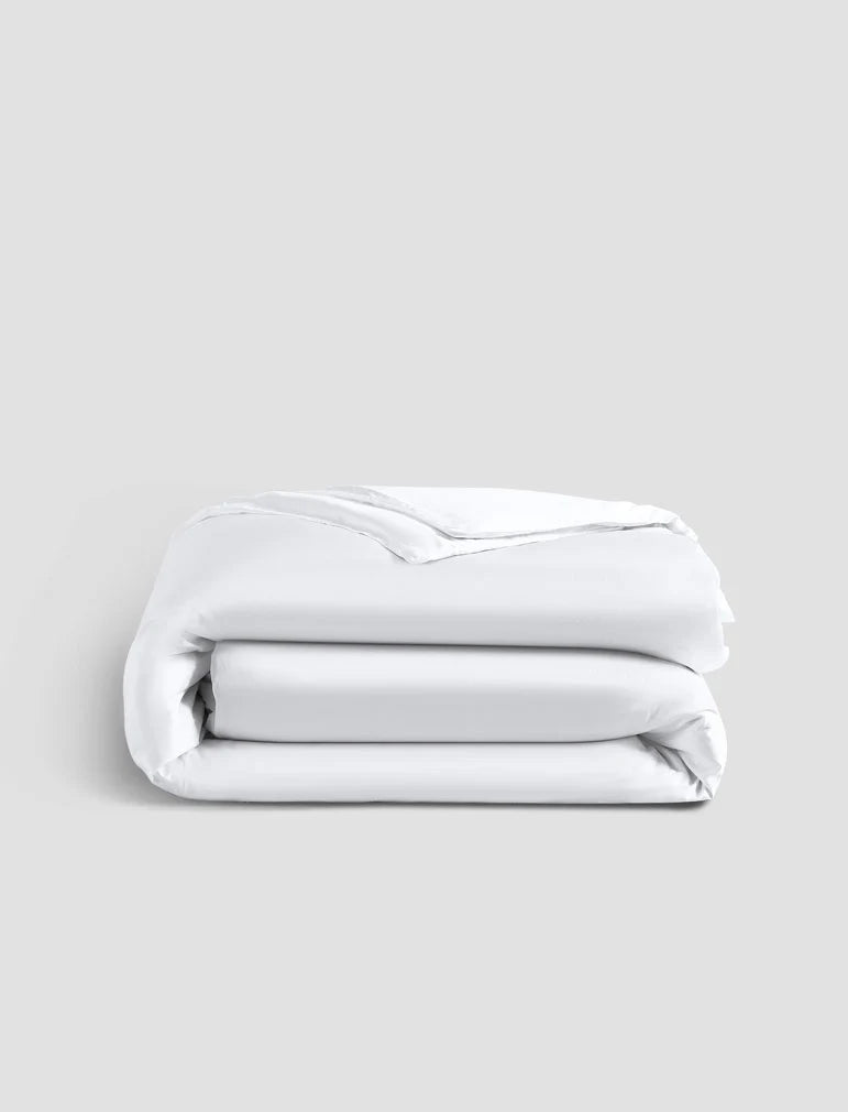 Natural Premium Bamboo Duvet Cover Clear White
