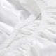 Natural Premium Bamboo Fitted Sheet Clear White