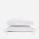 Natural Premium Bamboo Sham Set Clear White