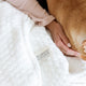 Snug Crystal Weighted Blanket Off White