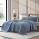 Snug Waffle Lumbar Pillow Denim