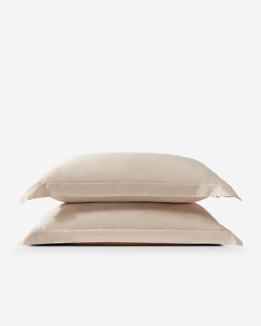 Natural Premium Bamboo Sham Set Blush