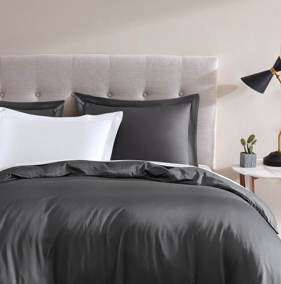 Natural Premium Bamboo Duvet Cover Granite