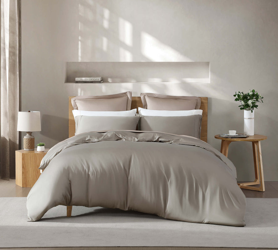 Natural Premium Bamboo Pillowcase Set Boulder