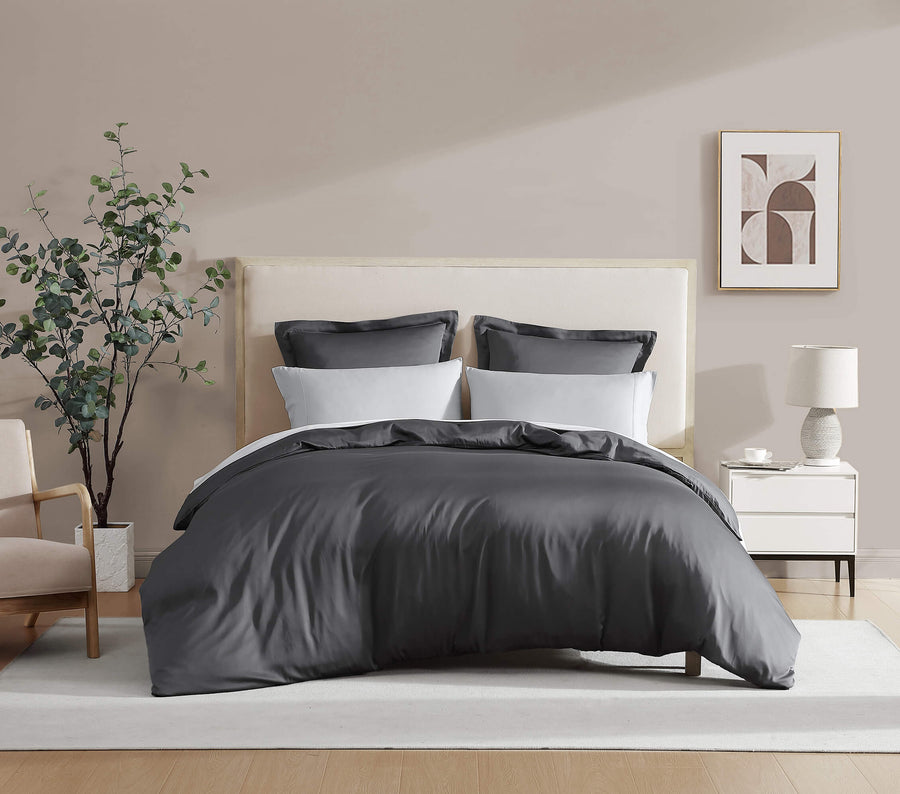 Natural Premium Bamboo Duvet Cover Granite
