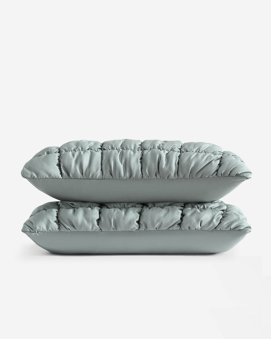 Sunday-Citizen_Silky-Lyocell-Puff-Sham-Set Slate Grey