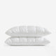 Silky Lyocell Puff Sham Set Clear White