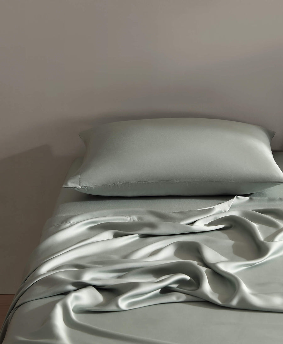 Sunday-Citizen_Silky-Lyocell-Sheet-Set Pillowcase Slate Grey
