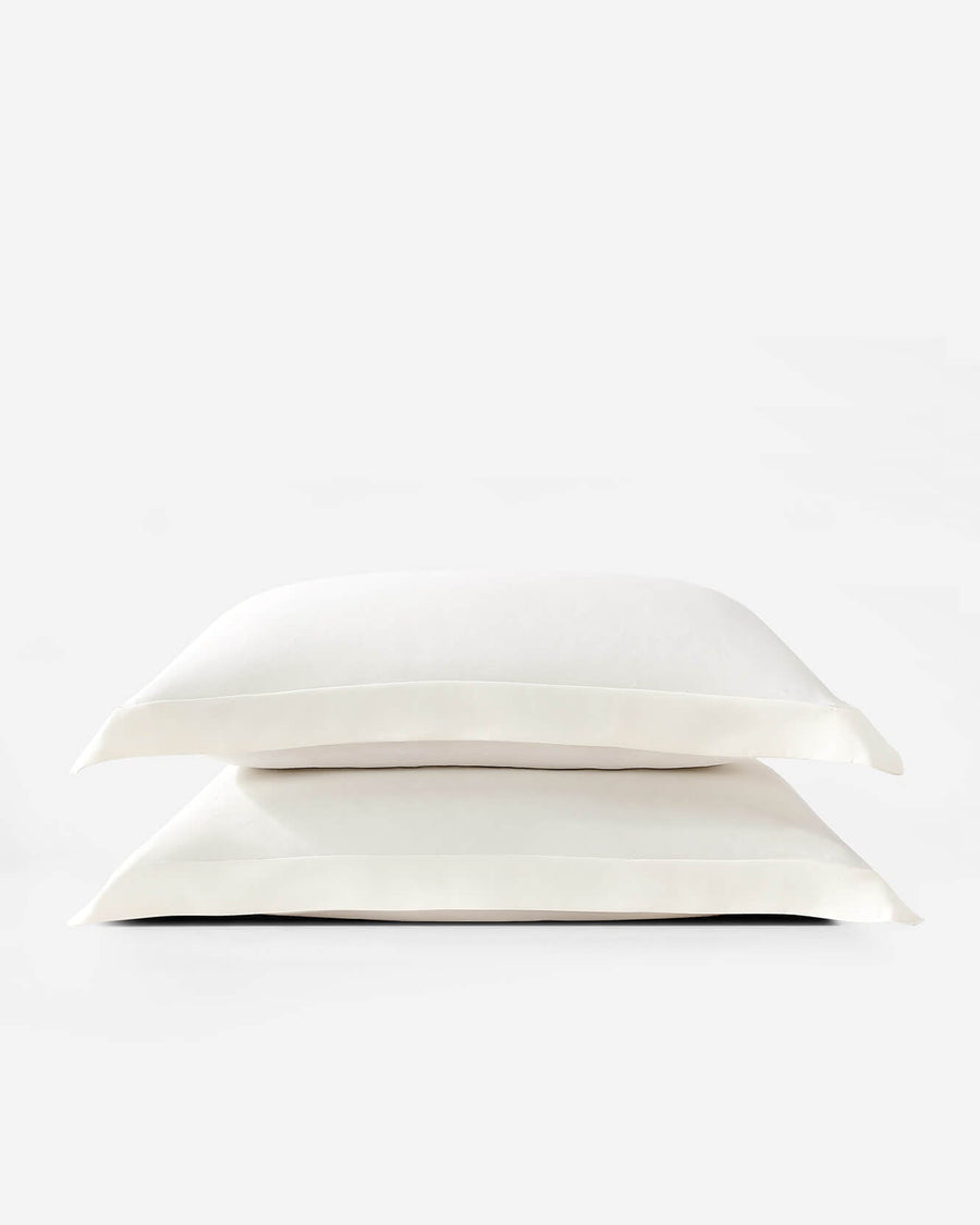 Natural Premium Bamboo Sham Set Off White