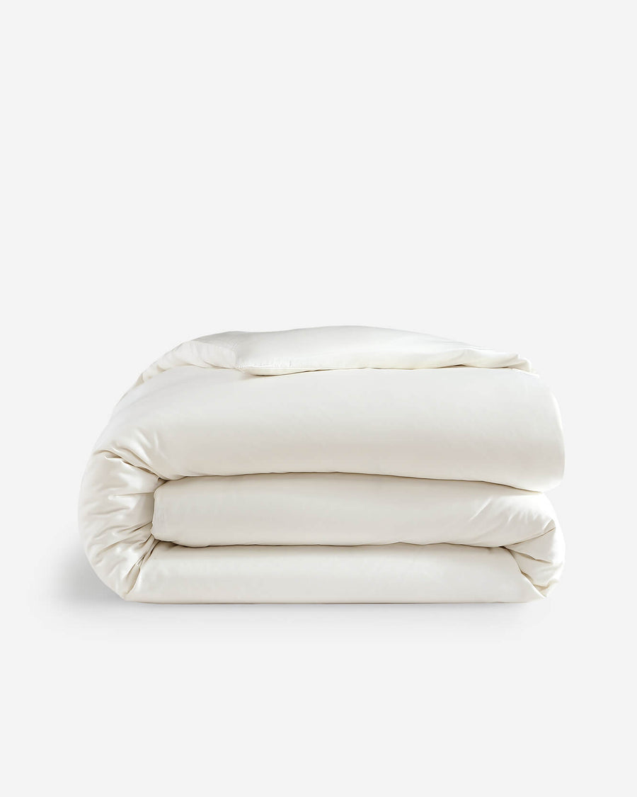 Natural Premium Bamboo Duvet Cover Off White