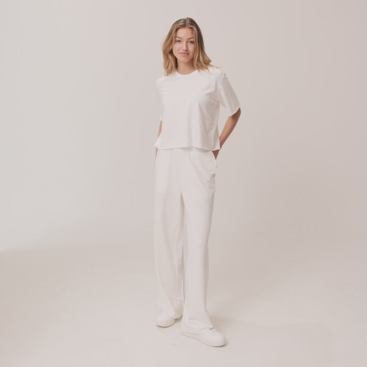 Organic French Terry T-Shirt Off White
