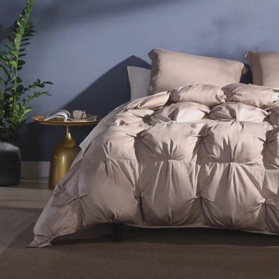 Premium Bamboo Bubble Comforter Clear White Chestnut Granite Coal Moon Boulder Midnight Taupe Blush Fig