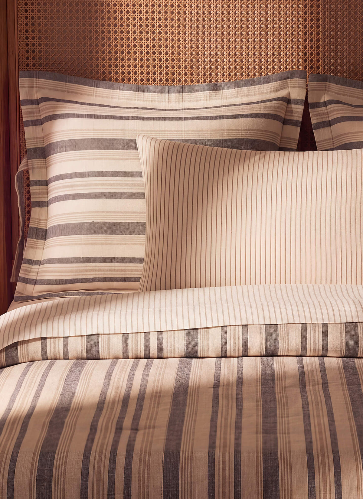 Coastal Cotton Mist Pillowcase Set Light Ochre - Off White