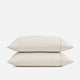 Coastal Cotton Mist Pillowcase Set Light Ochre - Off White