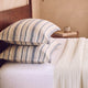 Coastal Reversible Cotton Mist  Duvet Bundle Off White - Taupe - Blue