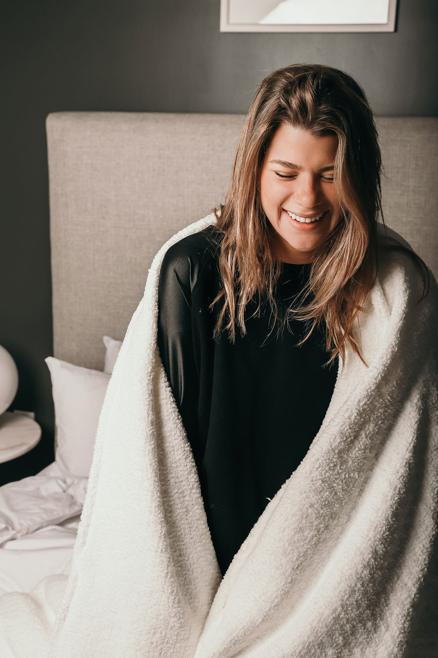 Sunday Citizen Crystal Weighted Blanket in Off White