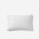 Luce Cotton Sateen Pillowcase Set with Stitched Trim White