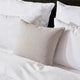 Sunday Citizen Luna Throw Pillow in Cloud Gray - Off White