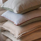 Sunday Citizen Mare Throw Pillow in Misty Blue - Off White