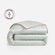 Sunday Citizen Mare Silky Lyocell Duvet Cover in Misty Blue - White