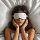 Mare Striped Silky Lyocell Eyemask