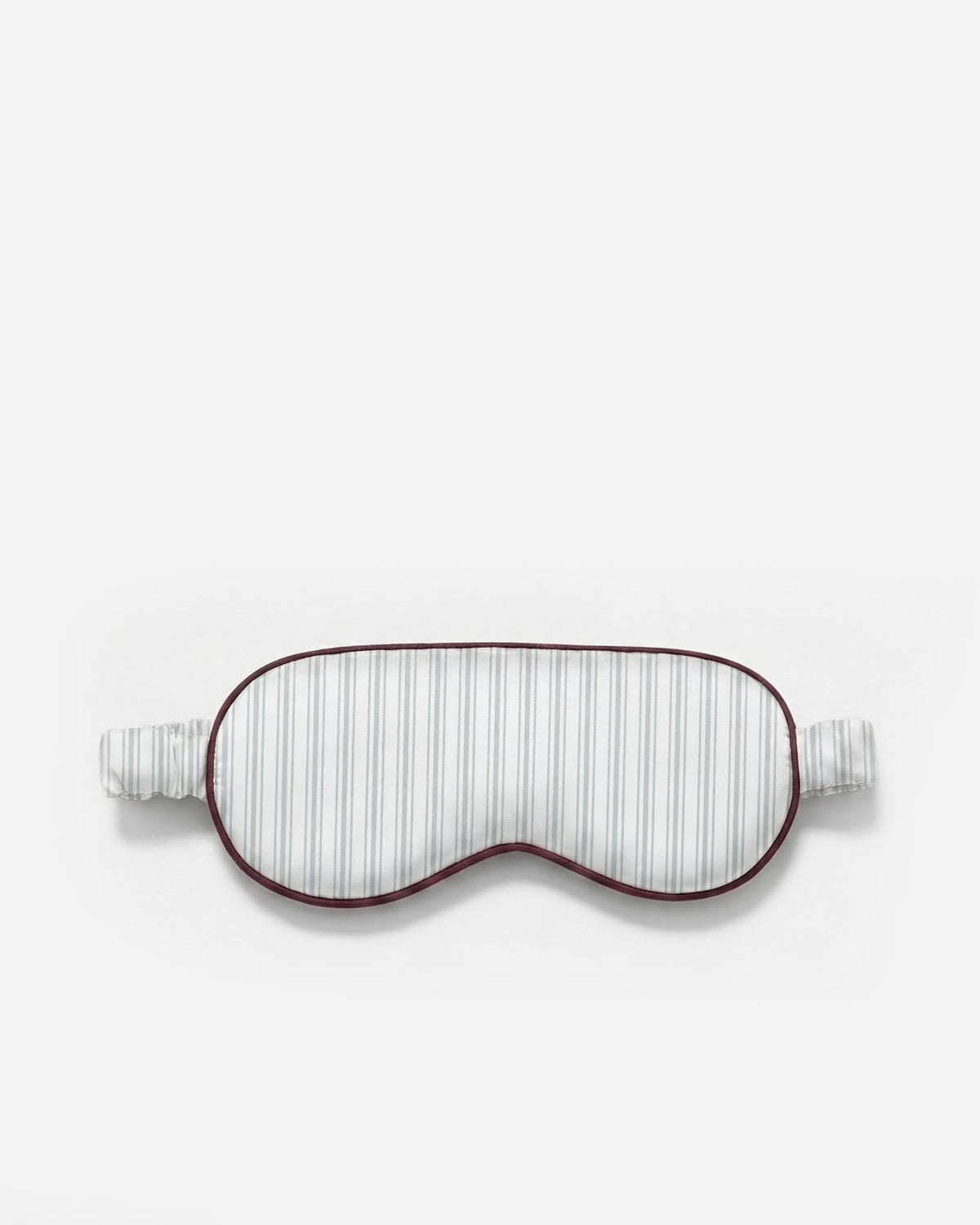 Mare Stripe Silky Lyocell Eyemask Misty Blue - White