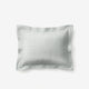 Sunday Citizen Mare Silky Lyocell Sham Set in Misty Blue - White
