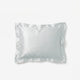 Sunday Citizen Mare Silky Lyocell Sham Set in Misty Blue - White