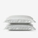 Sunday Citizen Mare Silky Lyocell Sham Set in Misty Blue - White