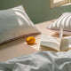 Sunday Citizen Mare Silky Lyocell in Misty Blue - White