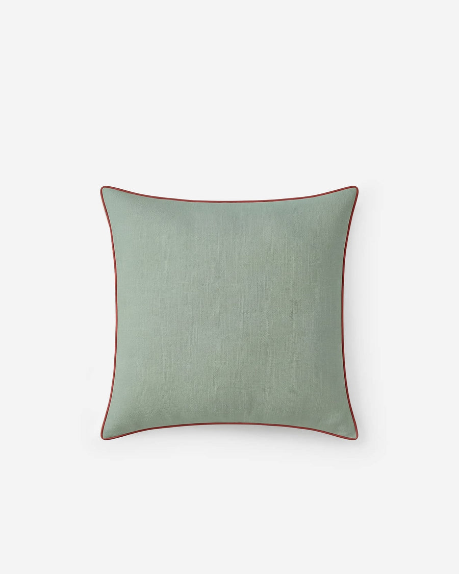 Sunday Citizen Mare Throw Pillow in Misty Blue - Off White