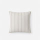 Sunday Citizen Nebbia Throw Pillow in White - Cloud Grey