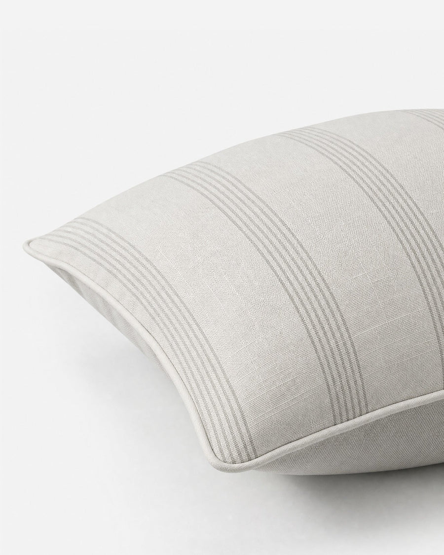 Sunday Citizen Nebbia Throw Pillow in White - Cloud Grey