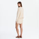 Organic French Terry Long-Sleeved Top and Short in Sahara Tan