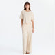 Organic French Terry T-Shirt Sahara Tan