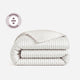 Sunday Citizen Perla Cotton Sateen Duvet Cover in White - Cloud Grey
