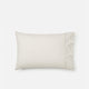 Sunday Citizen Perla Cotton Sateen Pillowcase in White - Cloud Grey