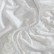 Sunday Citizen Porto Cooling Lumiere Fitted Sheet in White - Midnight