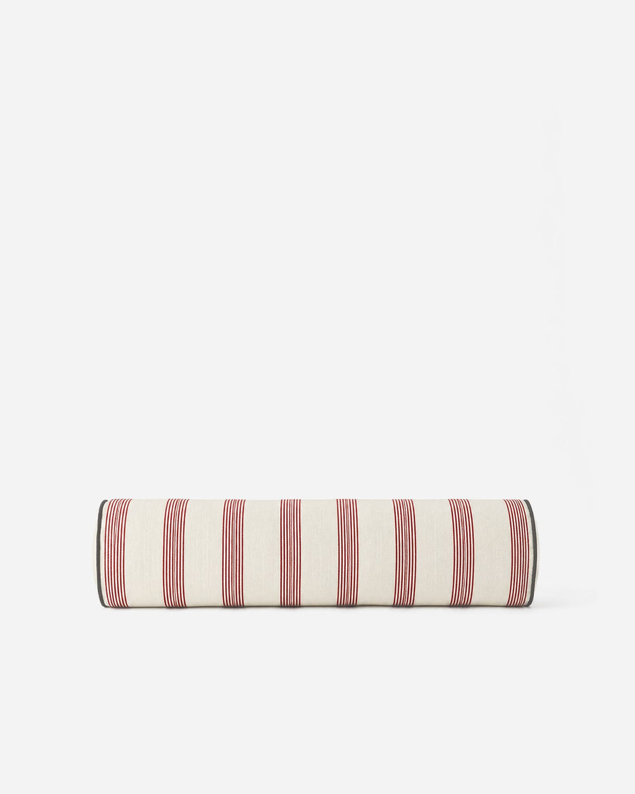 Sunday Citizen Rimini Bolster Pillow in Terracotta - Off White