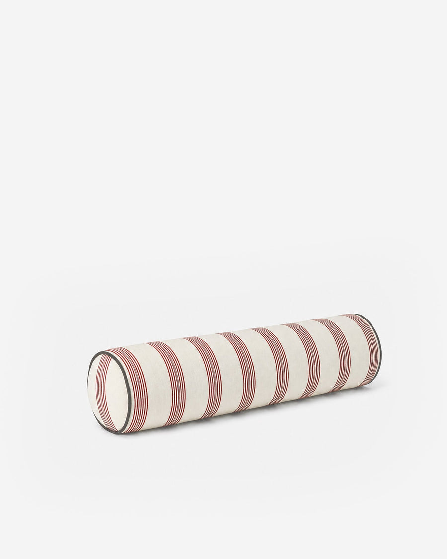 Sunday Citizen Rimini Bolster Pillow in Terracotta - Off White