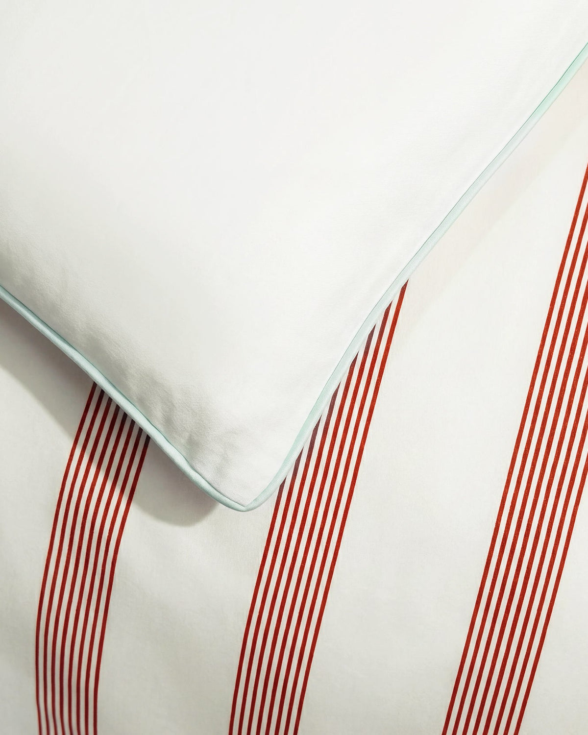 Rimini Reversible Cotton Sateen Duvet Cover Terracotta - Misty Blue