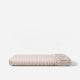 Sunday Citizen Rimini Cotton Sateen Fitted Sheet in  Terracotta - Off White