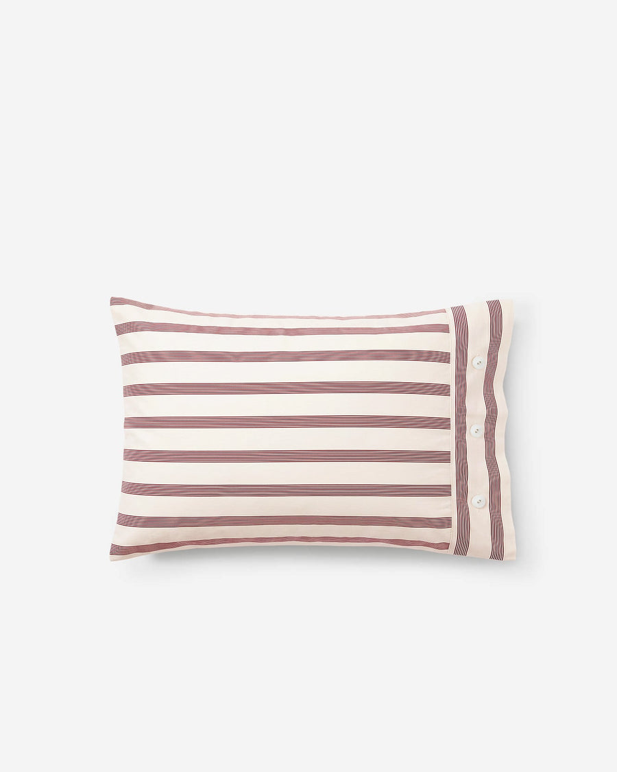 Image of Rimini Striped Cotton Sateen Pillowcase Set