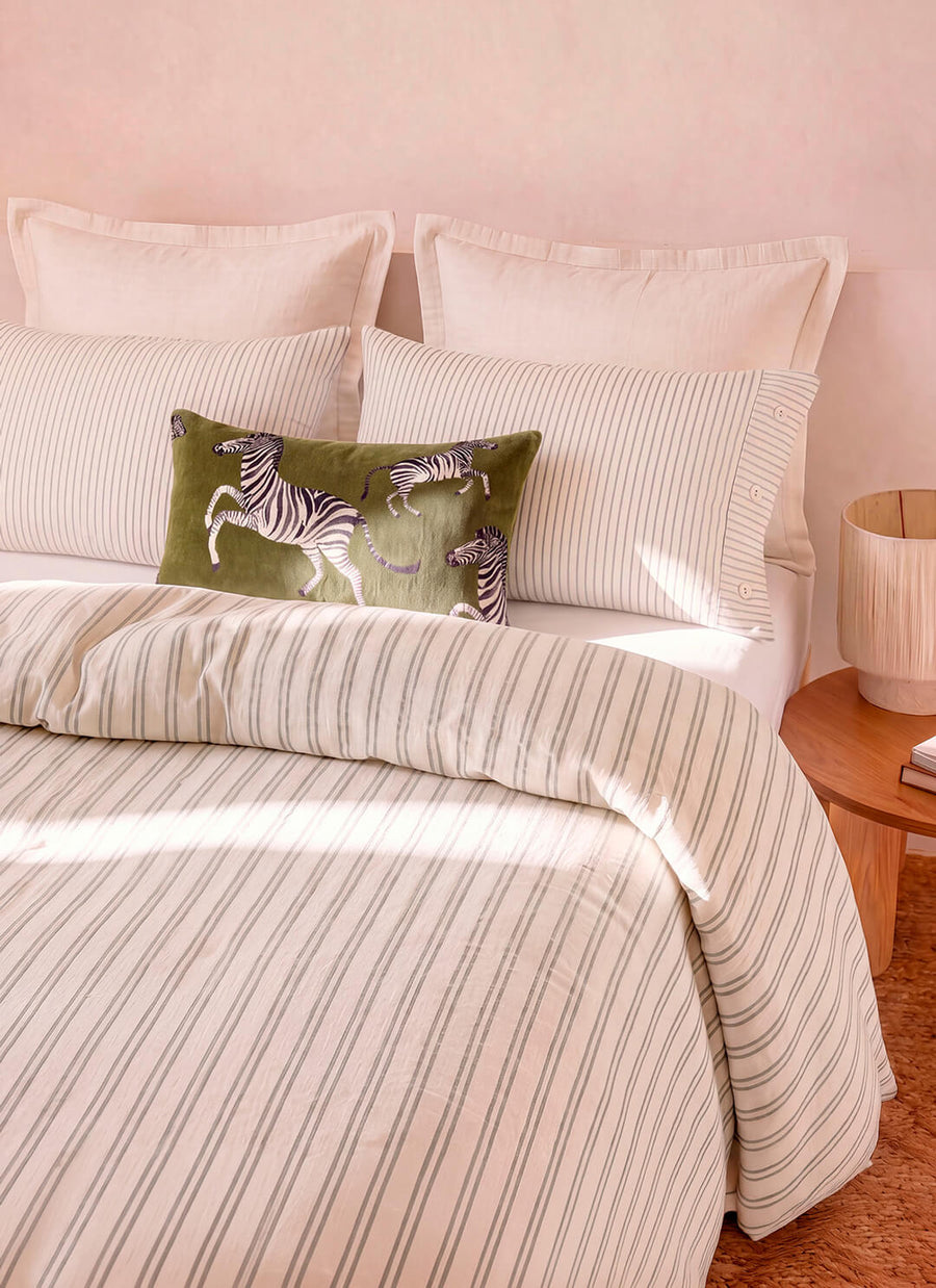 Salvia Reversible Cotton Mist  Move-in bundle Light Sage - Off White