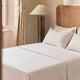 Salvia Reversible Cotton Mist Pillowcase Set Light Sage - Off White