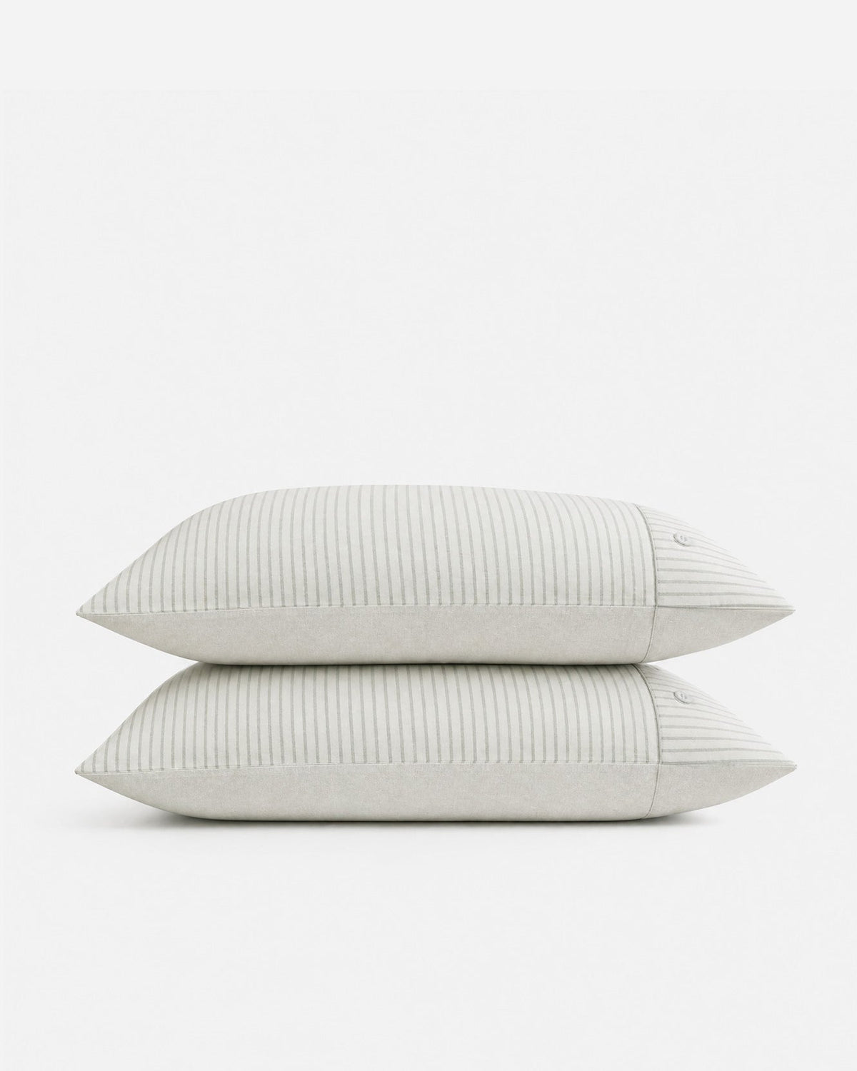 Salvia Reversible Cotton Mist Sheet Set Light Sage - Off White